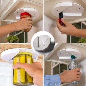 Under Cabinet Jar Bottle Opener Mount Easy Off Install Arthritis Lid  Removal Aid