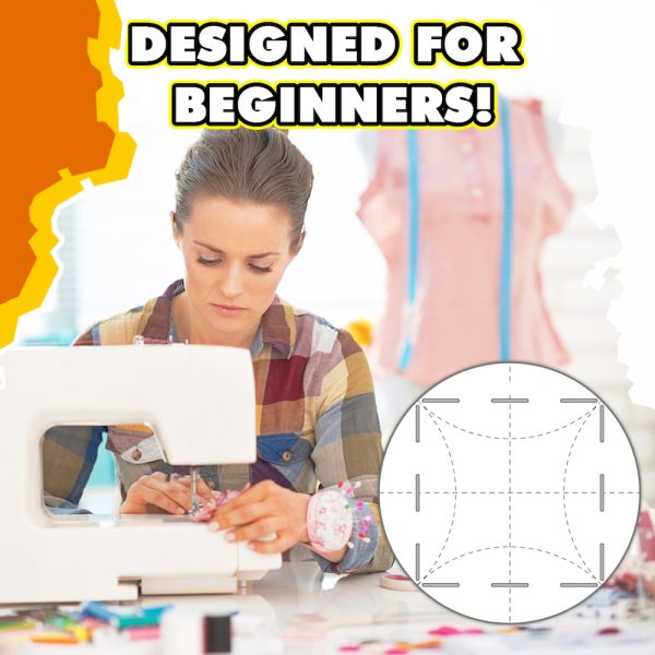 Create 'shabby chic' designs with 2-in-1 Circle Quilting Template