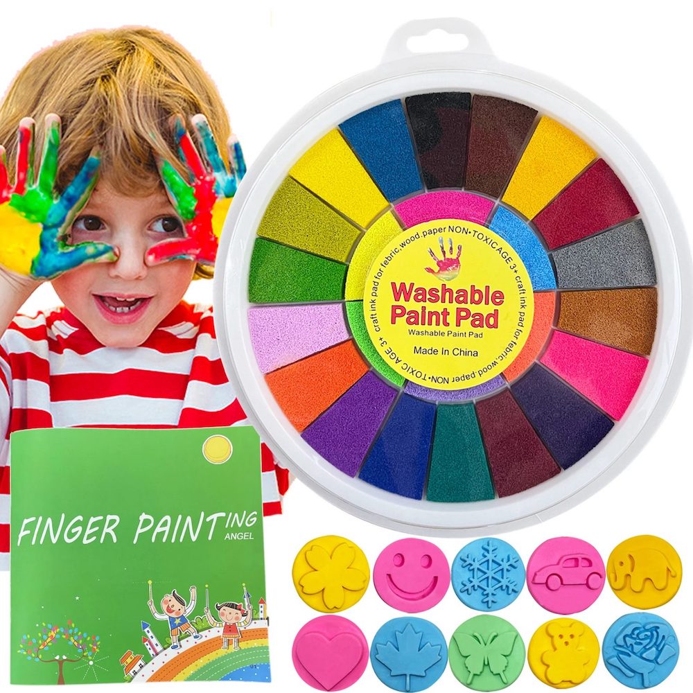 Jeeeun Finger Painting Kit, Funny Finger Painting Kit for Kids, Finger Painting  Kits for Kids Ages 4-8, Funny Finger Painting Kit and Book (6 Colors  (18cm)) : : Toys & Games