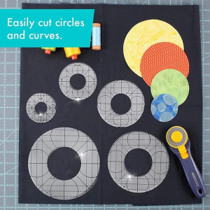 Create perfect circles with Every Circle Quilt Ruler from 1/2