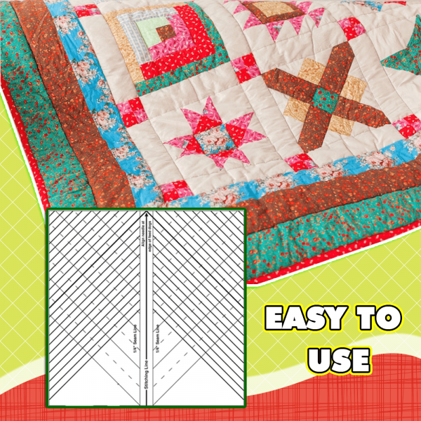 Easy-to-use Arc Quilting Straight Ruler for accurate seams