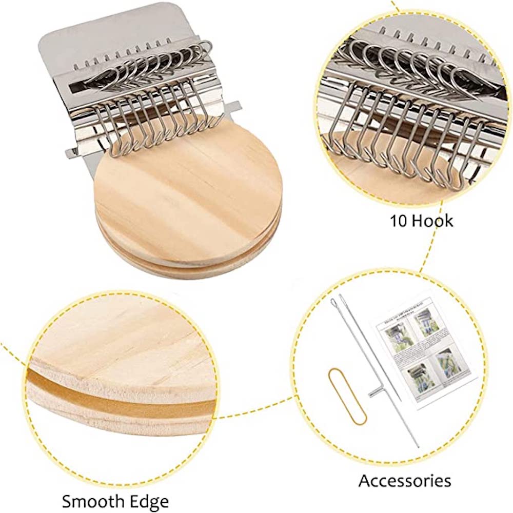 Darning Mini Loom Machine Small Weaving Loom Tool for Visible Mending Jeans