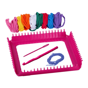 Complete set of the Weaving Loom Retro Craft Kit, ready for creative projects