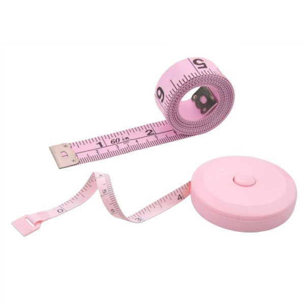 Flexible Sewing Tape Measure extended for fabric measurement